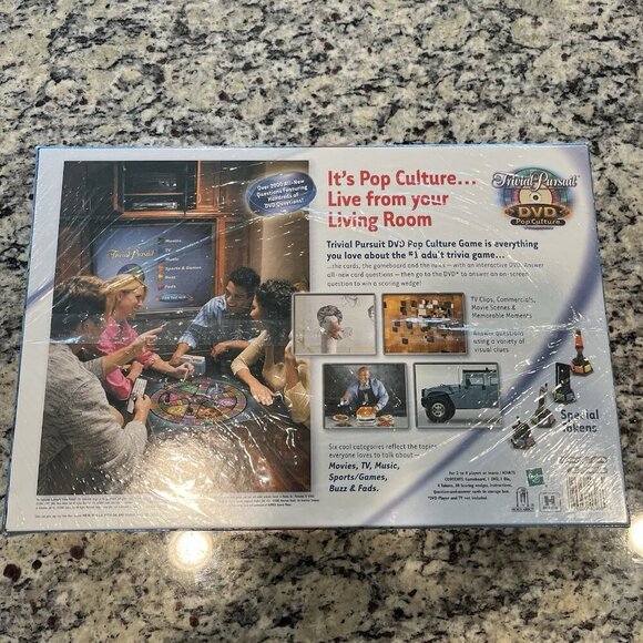 Parker Brothers Trivial Pursuit DVD Pop Culture Adult Board Game New Sealed - Picture 4 of 4